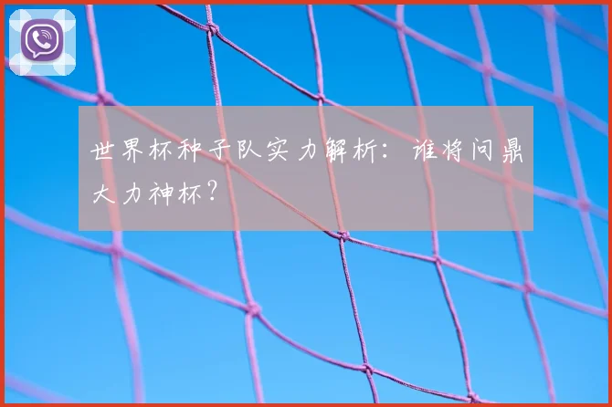 世界杯种子队实力解析:谁将问鼎大力神杯?
